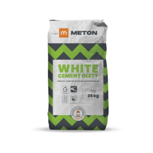 Meton WHITE CEMENT GLETT kül, és beltéri felületkiegyenlítő glettanyag 25 kg